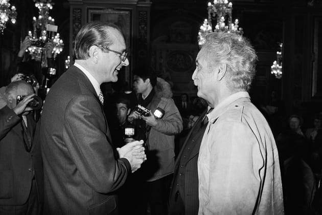 Avec Jacques Chirac qui lui remet un Grand Prix du Disque