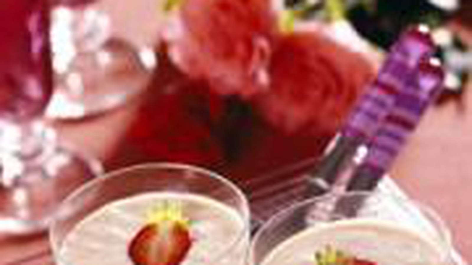 Sabayon glacé aux fraises