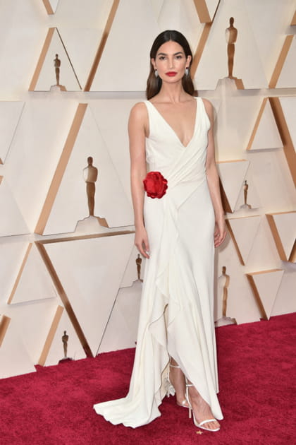 Lily Aldridge en robe Ralph Lauren