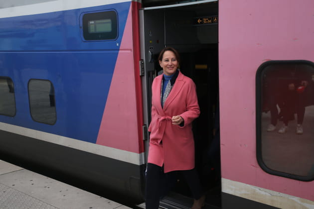 Ségolène Royal, raccord avec le train