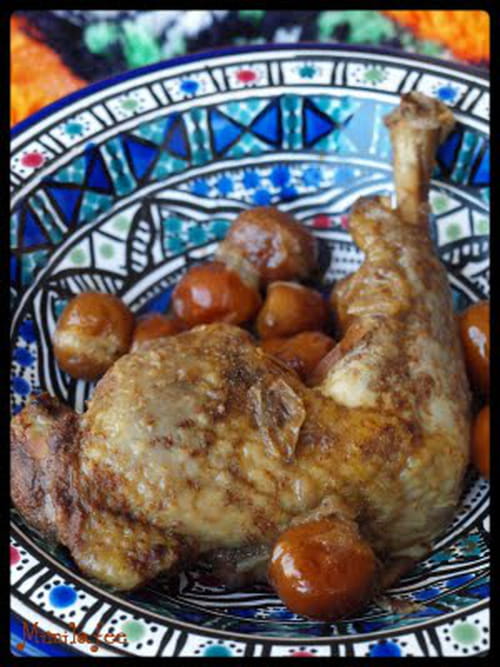 Tajine de pintade aux mirabelles