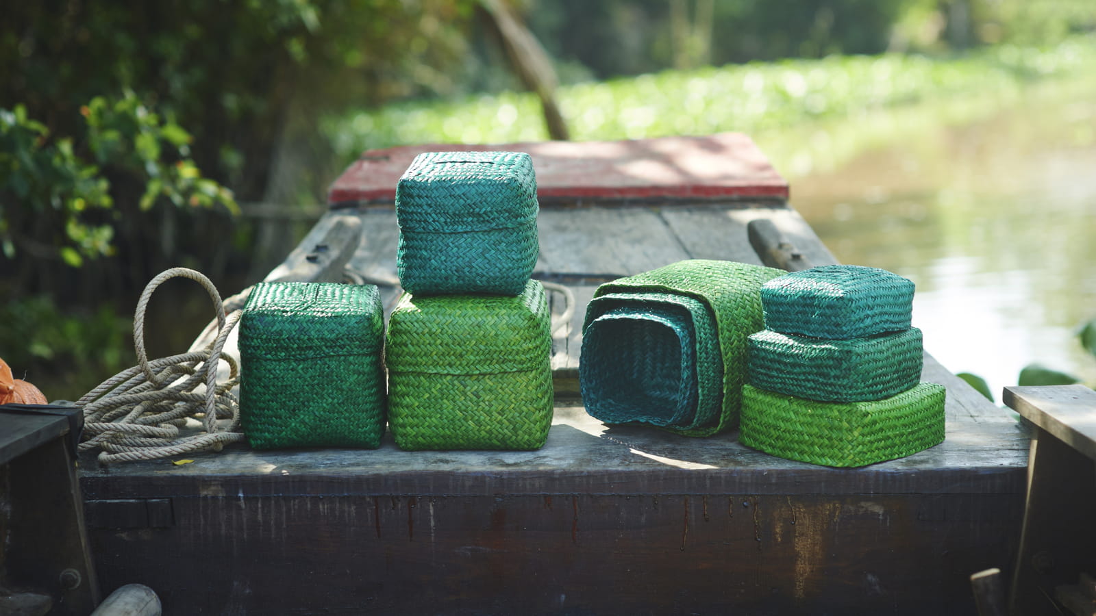 Lot de boîtes de rangement