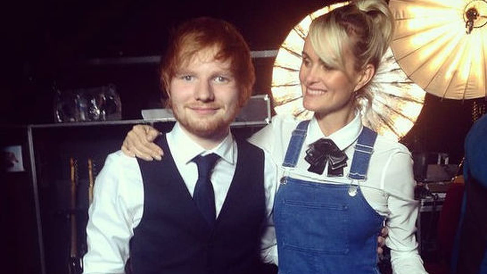 Laeticia et Ed Sheeran