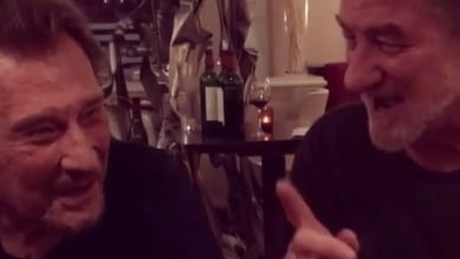 Johnny Hallyday et Eddy Mitchell