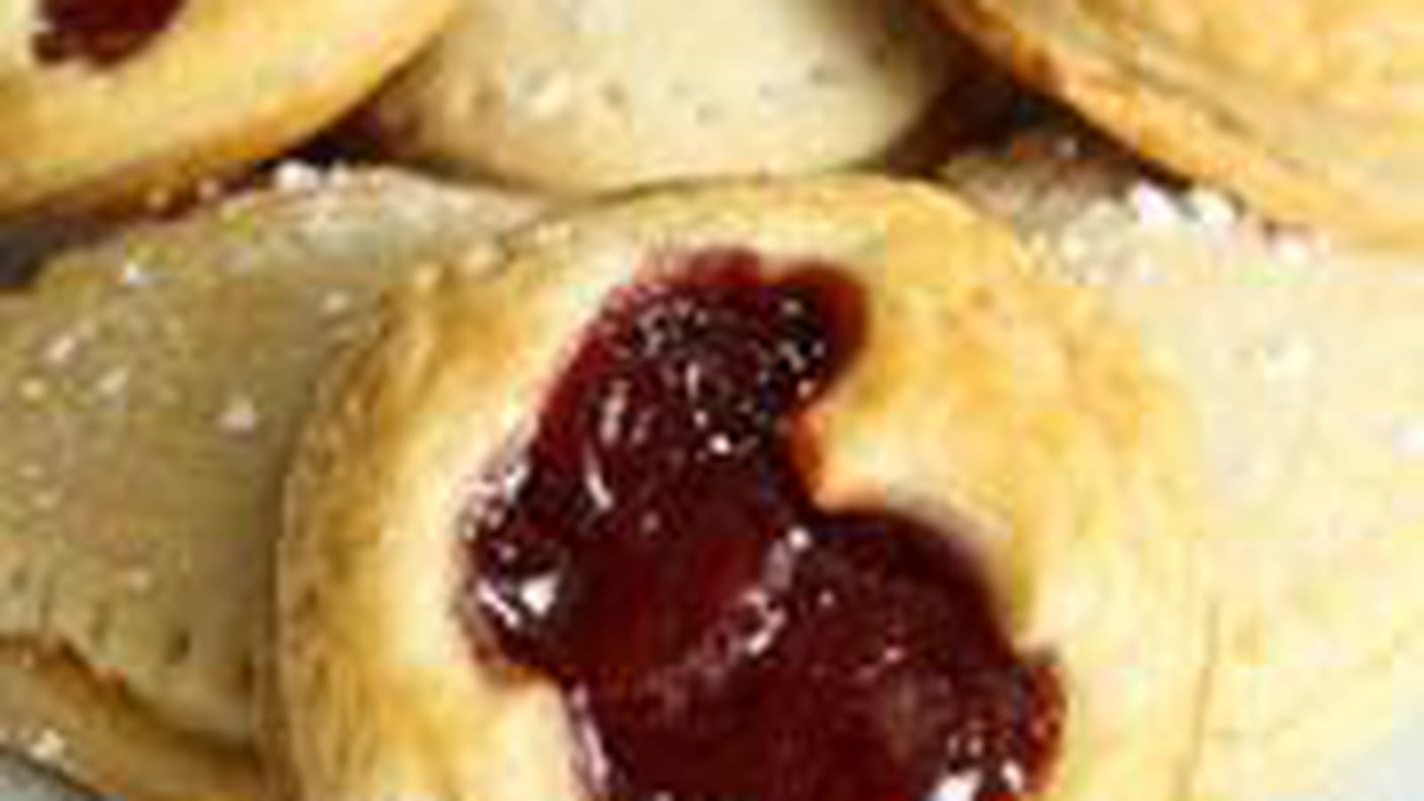 Feuilleté à la confiture de fraises