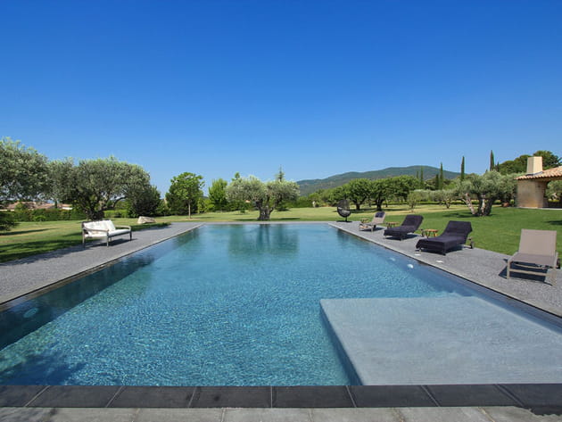 Piscine familiale de forme rectangulaire : trophée d'argent ex-aequo