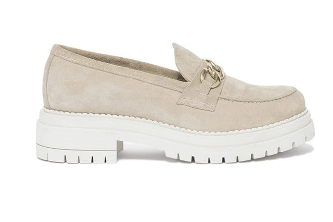 Stewart: Mocassin Homme - Gomme Beige