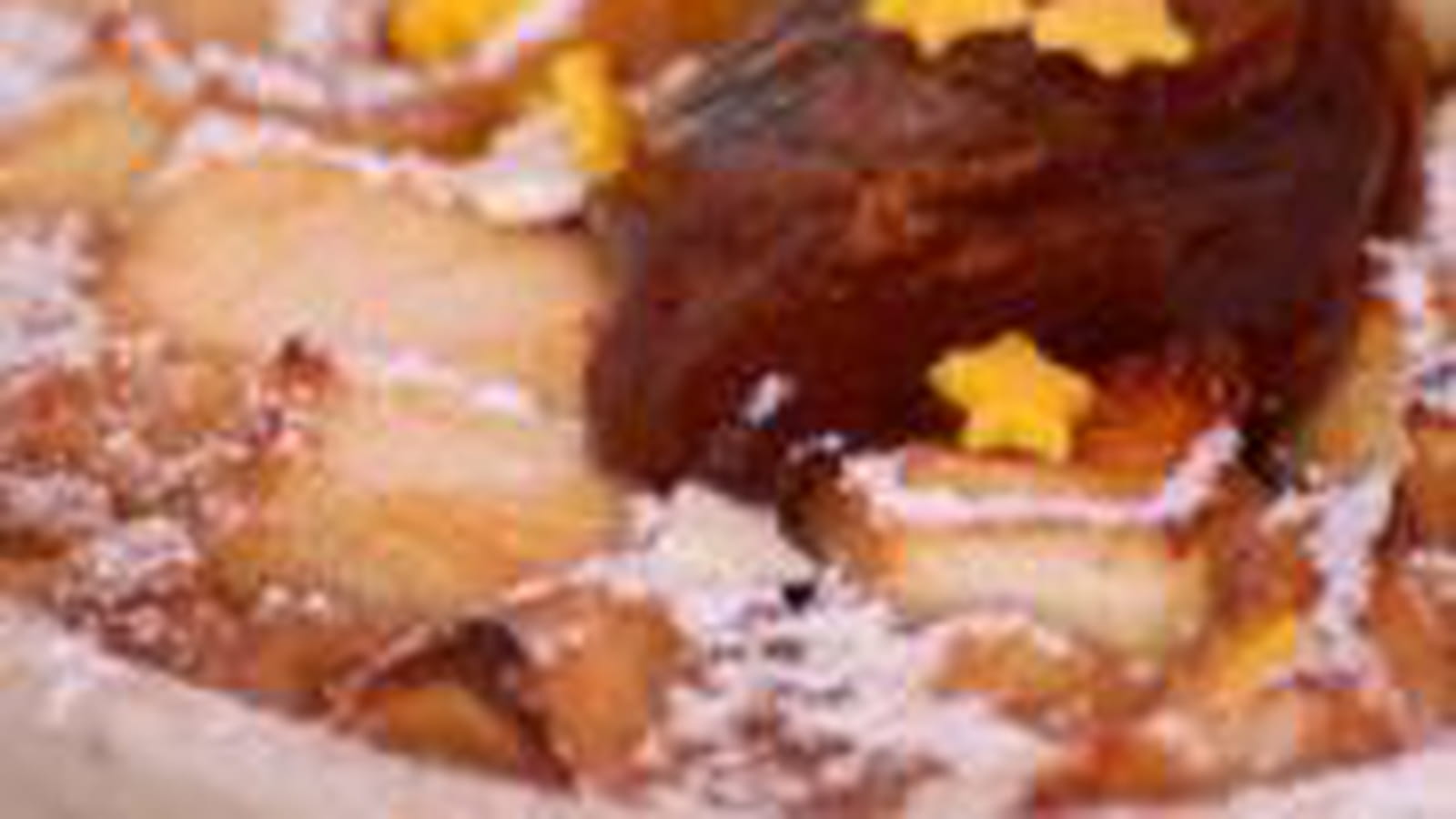 Clafoutis aux pommes et crème de marrons
