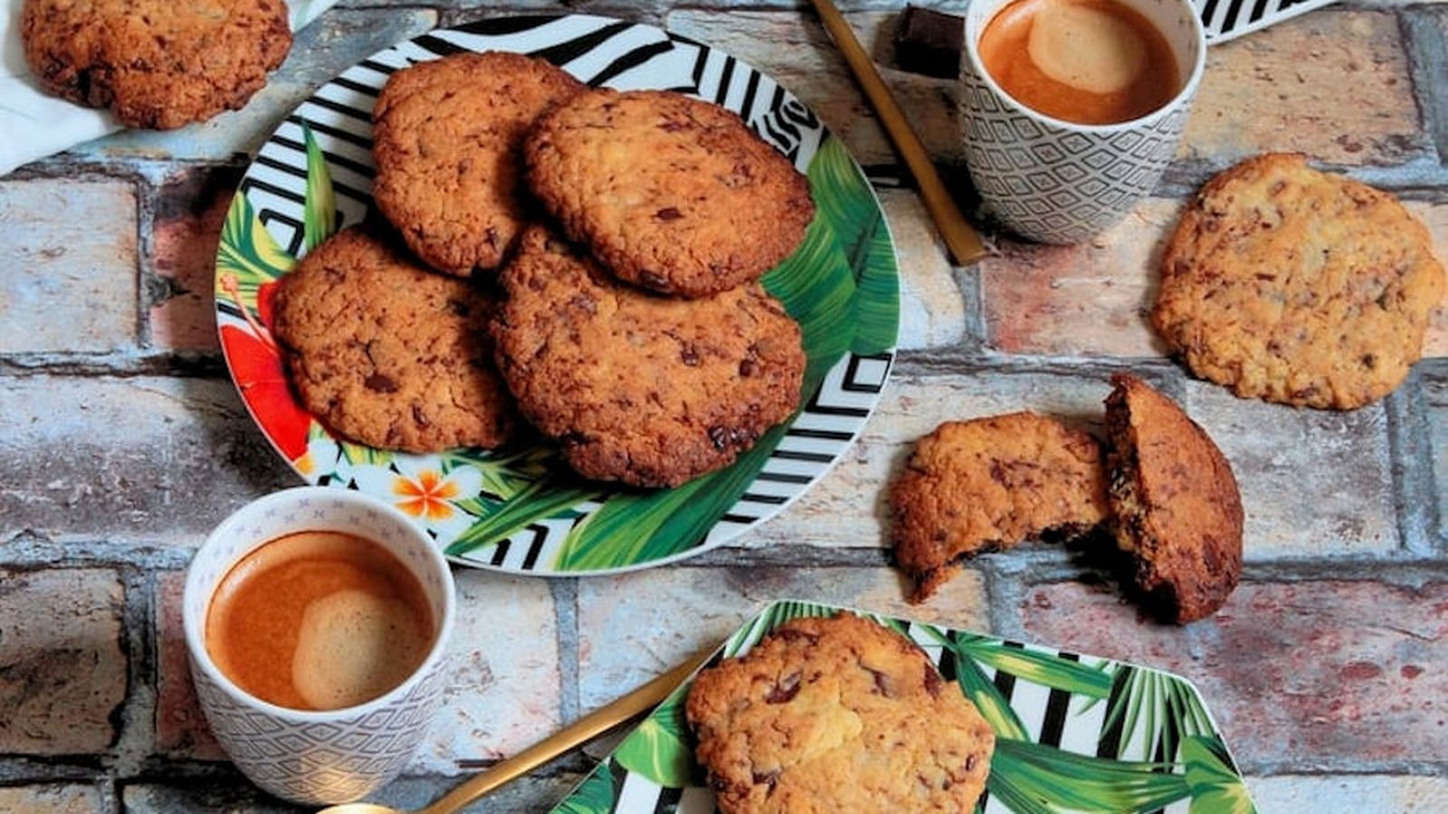 Cookies crousti-moelleux au chocolat