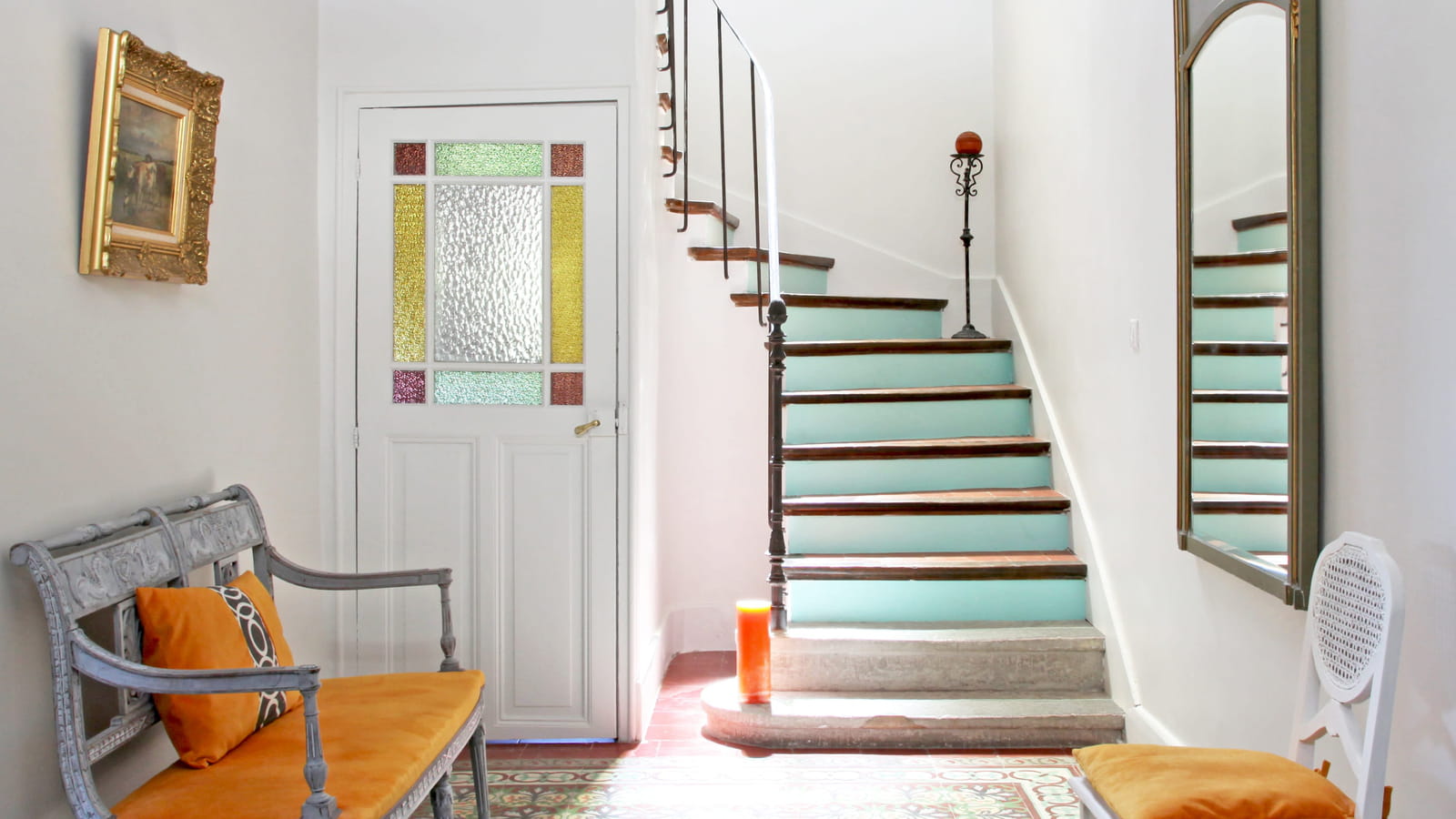 Escalier coloré