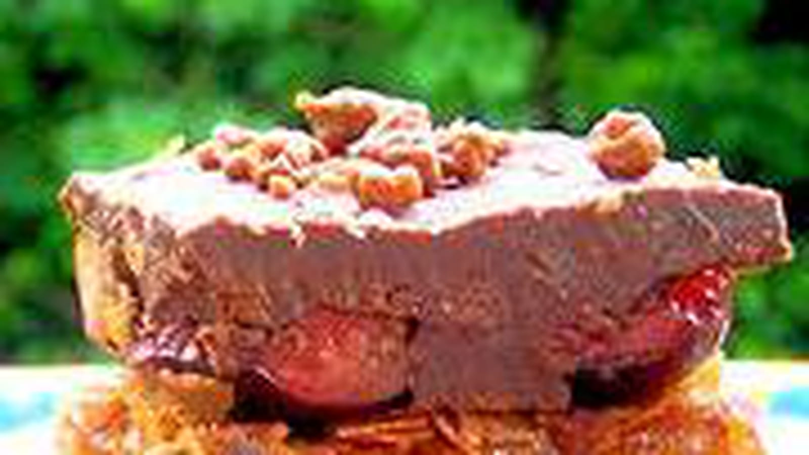 Millionaire shortbread aux cerises
