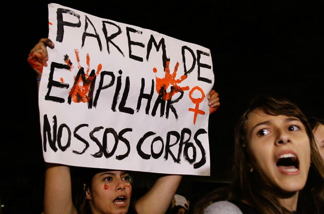 Manifestation contre les violences sexuelles à São Paulo