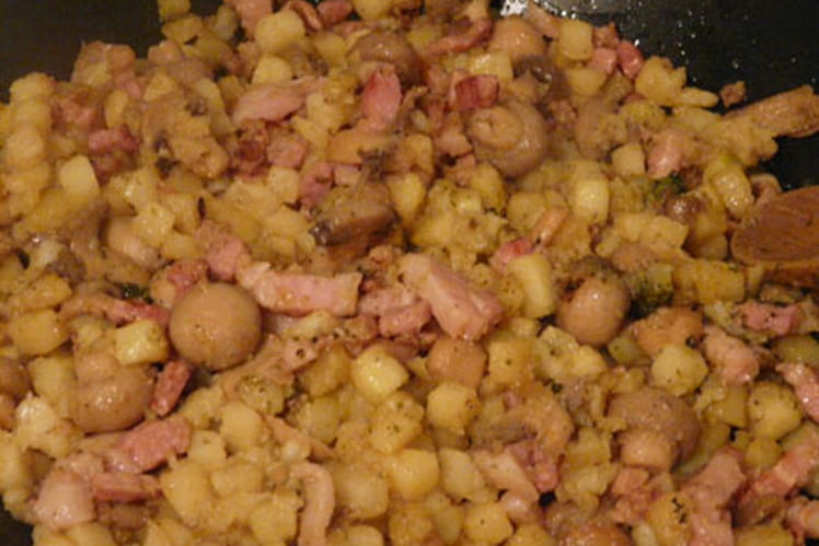 Recette de Poêlée campagnarde : la recette facile