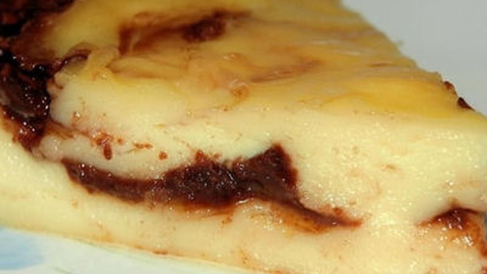 Flan pâtissier sans pâte à la pralinoise