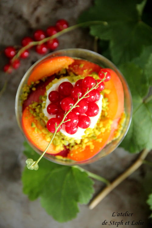 Yaourt aux abricots et nectarines