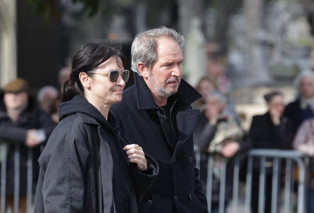 Géraldine Pailhas et Christopher Thompson aux Obsèques d'Emilie Dequenne