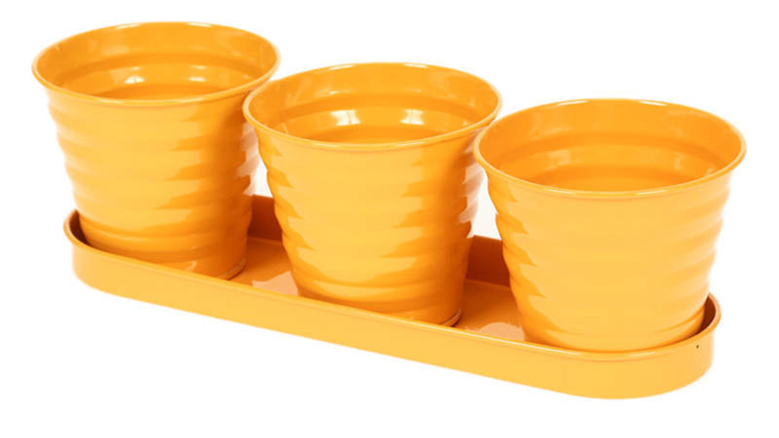 Cache-pots jaune