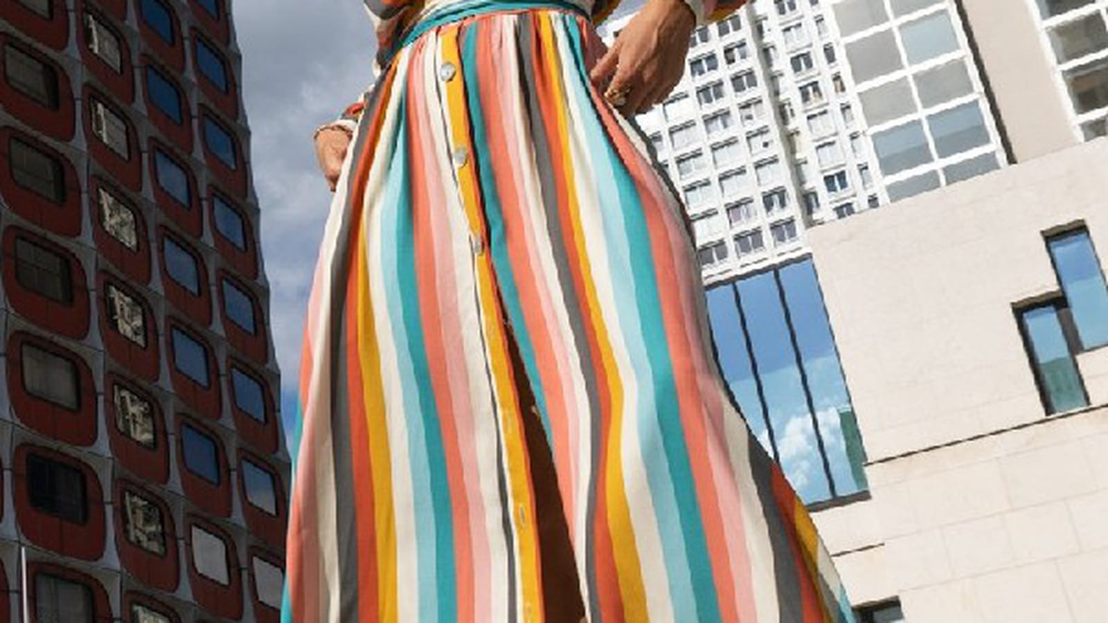 Robe à rayures Parisienne et Alors 