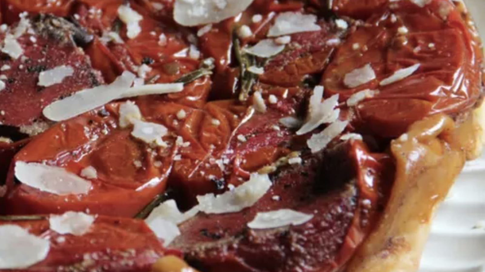 Tatin de tomates à la moutarde
