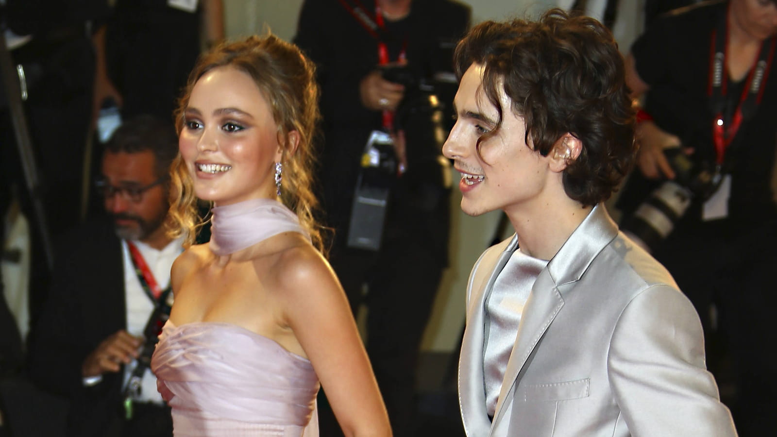 Lily-Rose Depp et Timothée Chalamet 