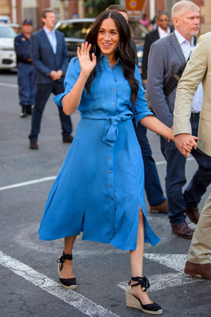 TOP : Meghan Markle en robe Veronica Beard
