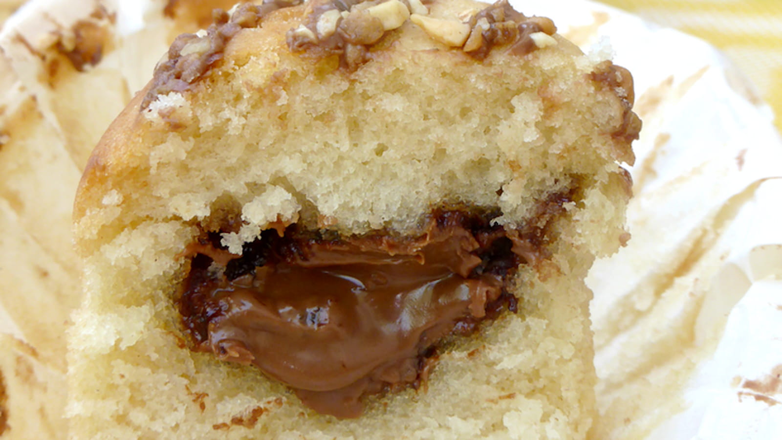 Muffins coeur chocolat noisette vegan