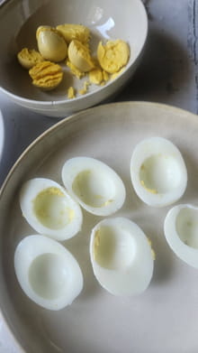 Œufs mimosa verts au pesto (Saint-Patrick) : Etape 2