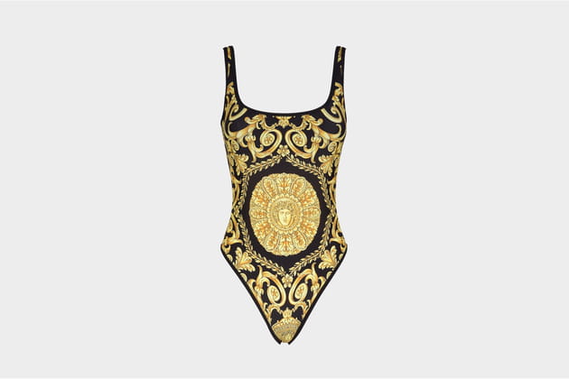 Maillot de bain une pi&egrave;ce "Hibiscus" de Versace