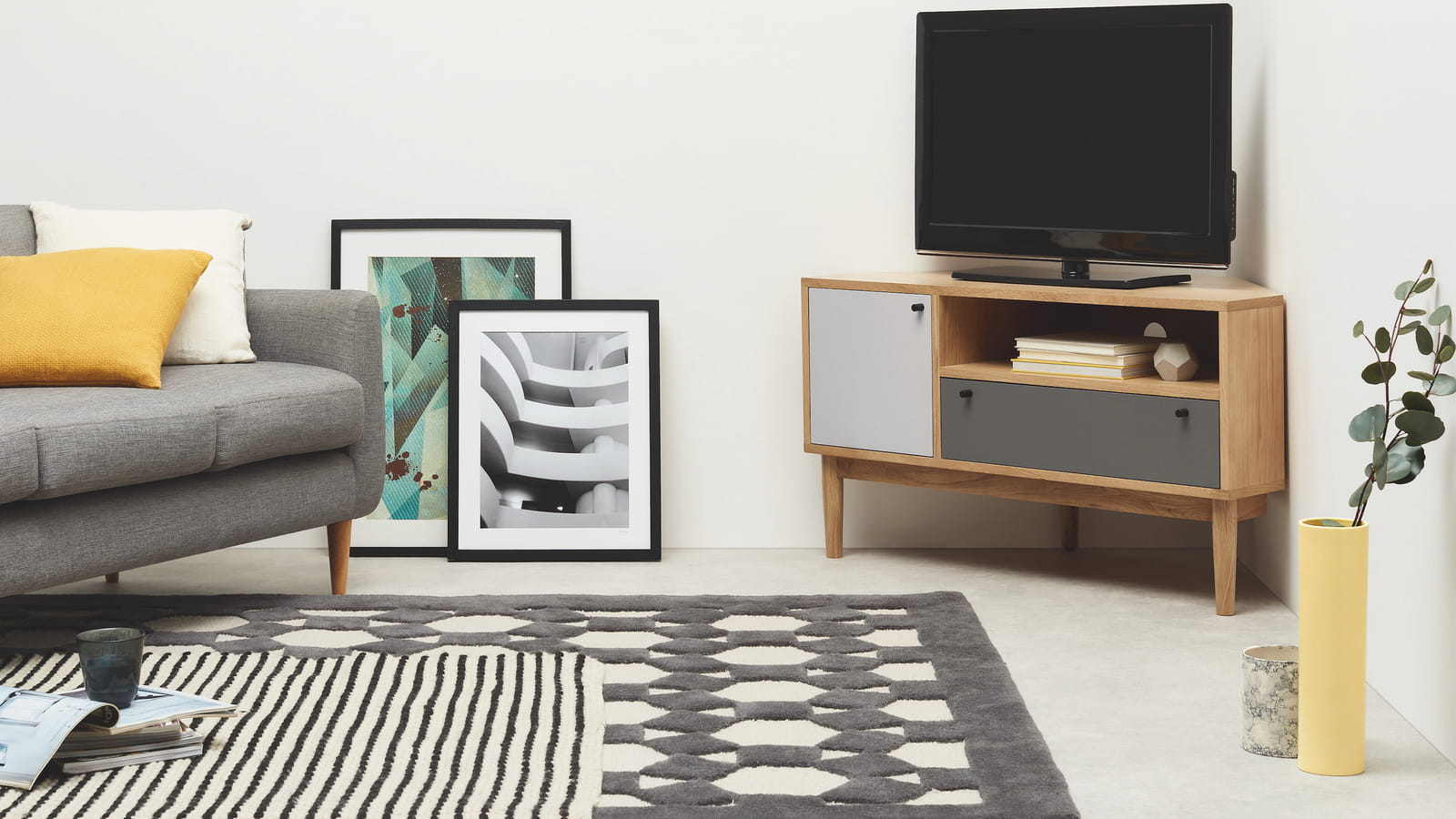 Meuble TV d'angle