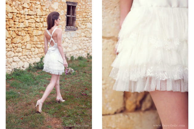 Déco de mariage rustique chic : une mariée romantique