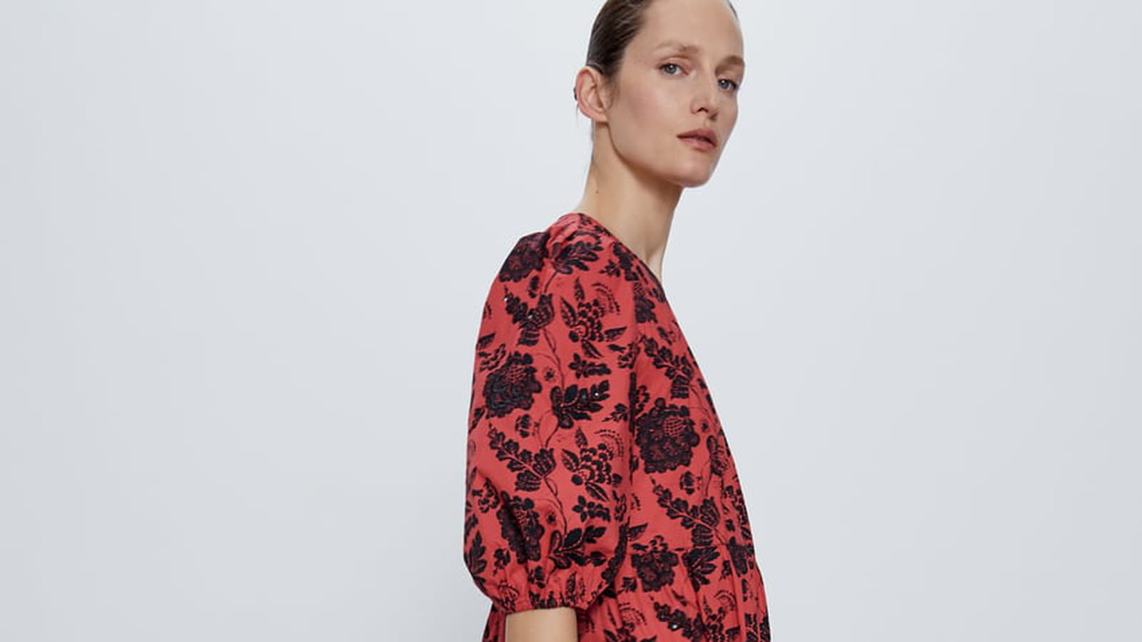Robe imprimée paillettes
