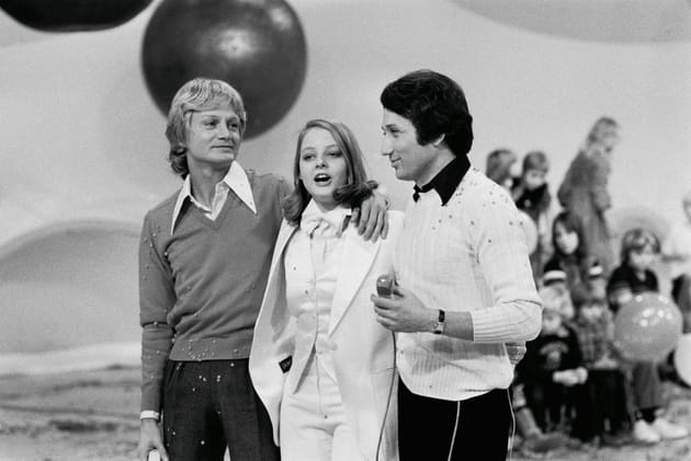 Cloclo &eacute;tait en compagnie de Michel Drucker et Jodie Foster pour "Les rendez-vous du dimanche"