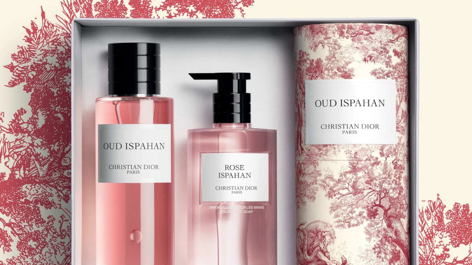 Coffret Toile de Jouy Rouge Oud Ispahan, Christian Dior