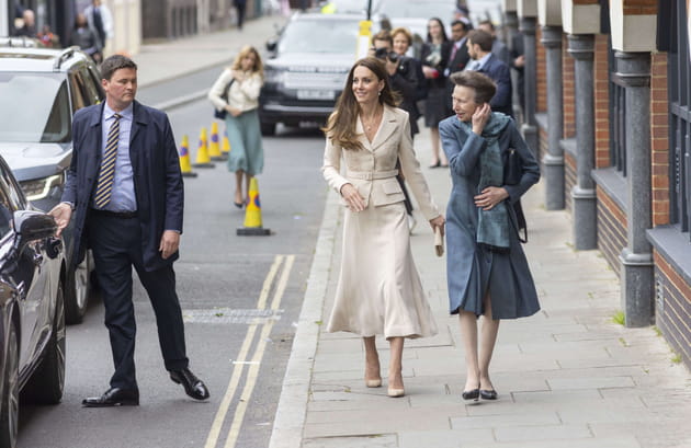 Kate Middleton et princesse Anne, &agrave; Londres, le 27&nbsp;avril