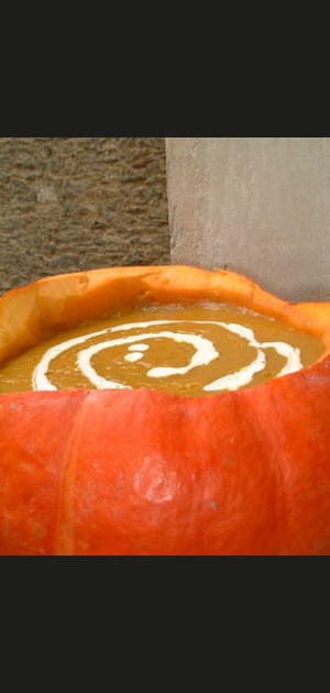 Soupe de citrouille &agrave; la vanille