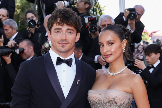 Charles Leclerc et Alexandra Saint-Mieux&nbsp;: les jeunes mari&eacute;s au Festival de Cannes