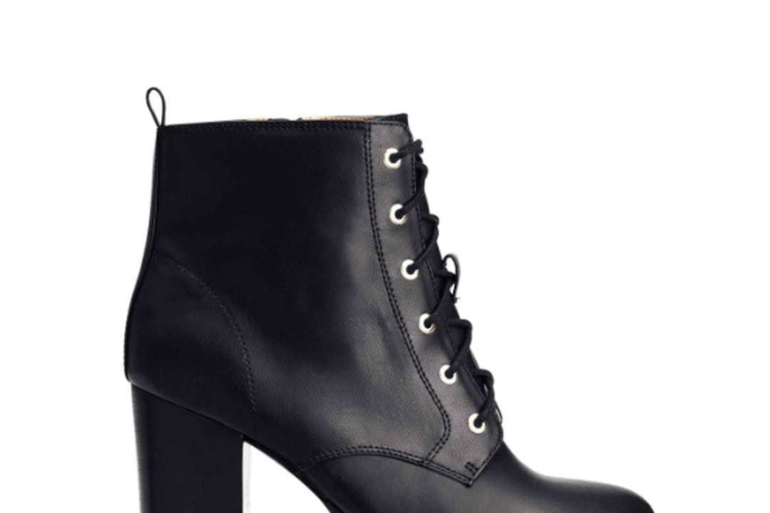Bottes à Lacets H&M - Taille UK 4 / EU 37, Noires, Neuves Sans Boîte, Parfaites Pour Un Look Casual