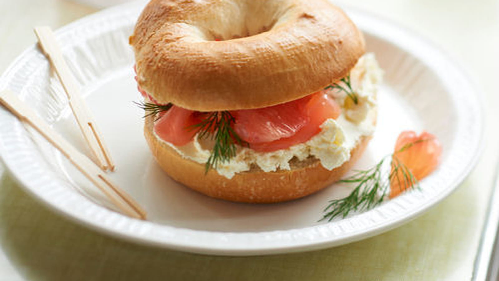 Bagel frais au pamplemousse