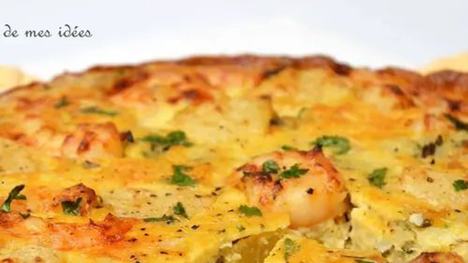 Frittata de riz aux ananas et crevettes, épicée au curry