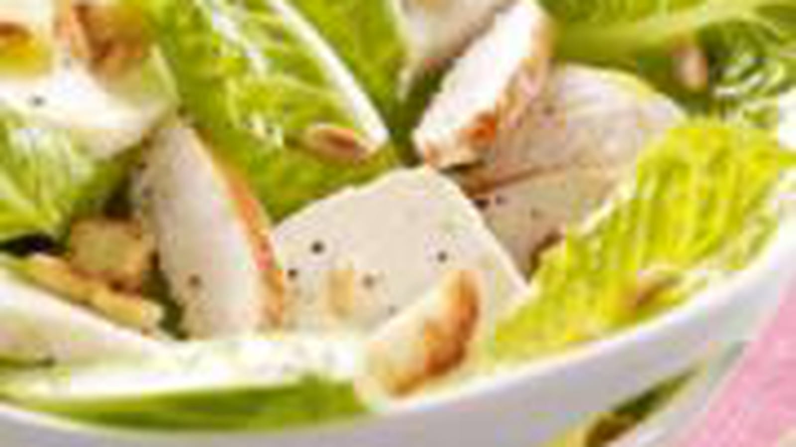 Salade caesar crottin de chèvre