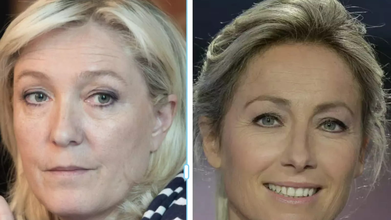 Anne-Sophie Lapix et Marine Le Pen