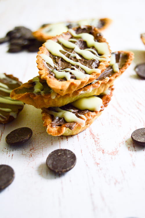 barquettes aux deux chocolats