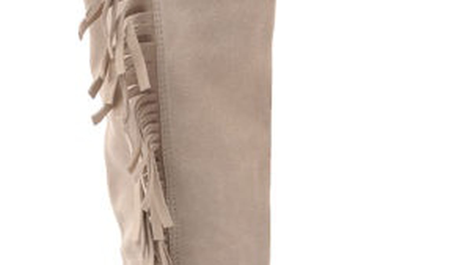 Bottes en cuir à franges d'Etam