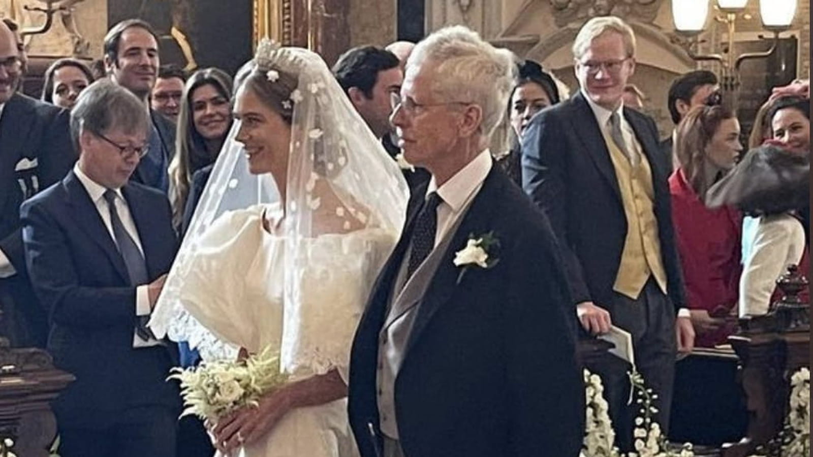 La princesse Maria Anunciata de Liechtenstein et son père
