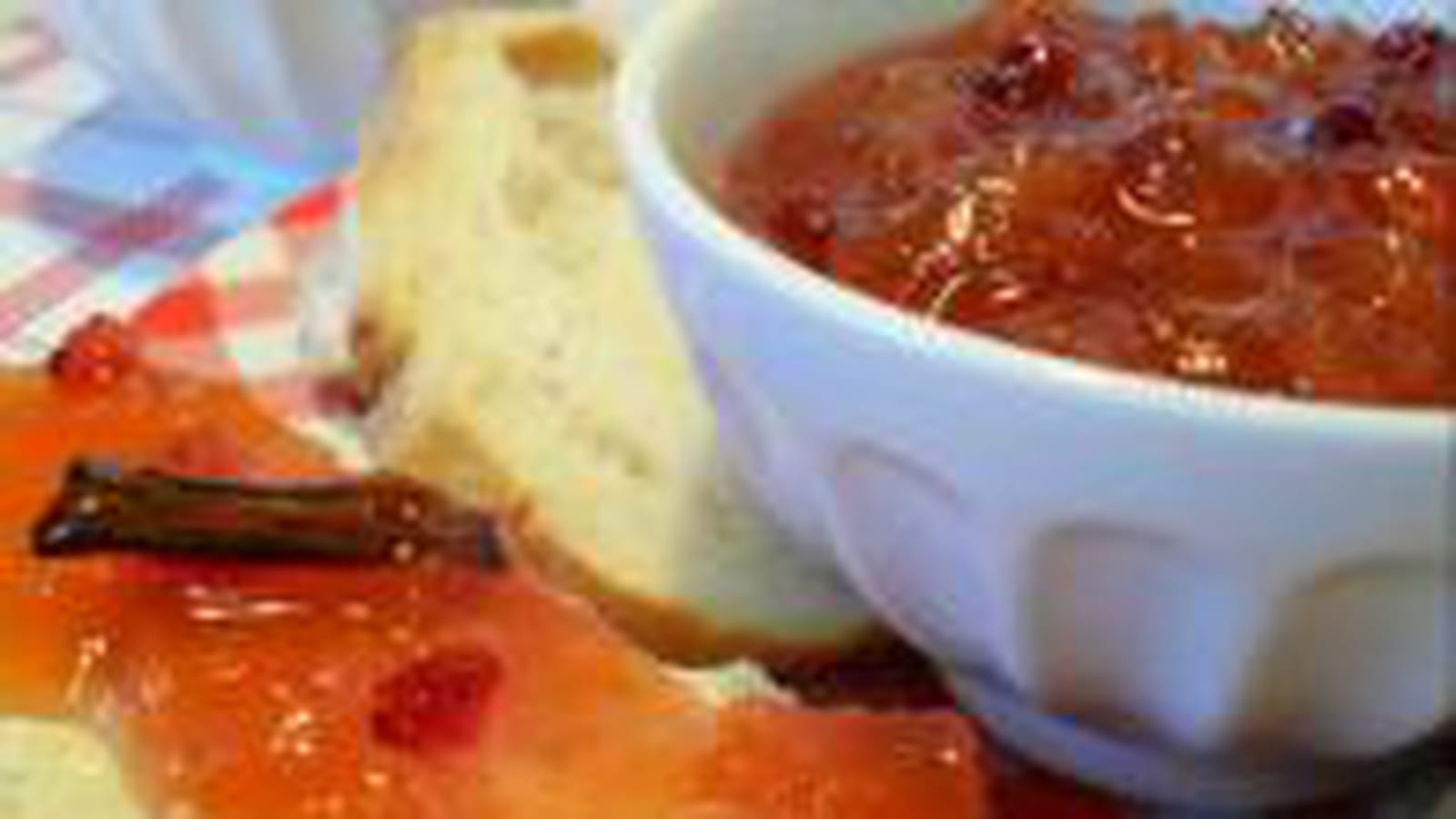 Confiture melon et groseilles vanillée