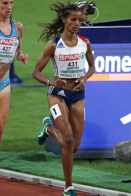 L'athlète Mekdes Woldu à Munich en 2022