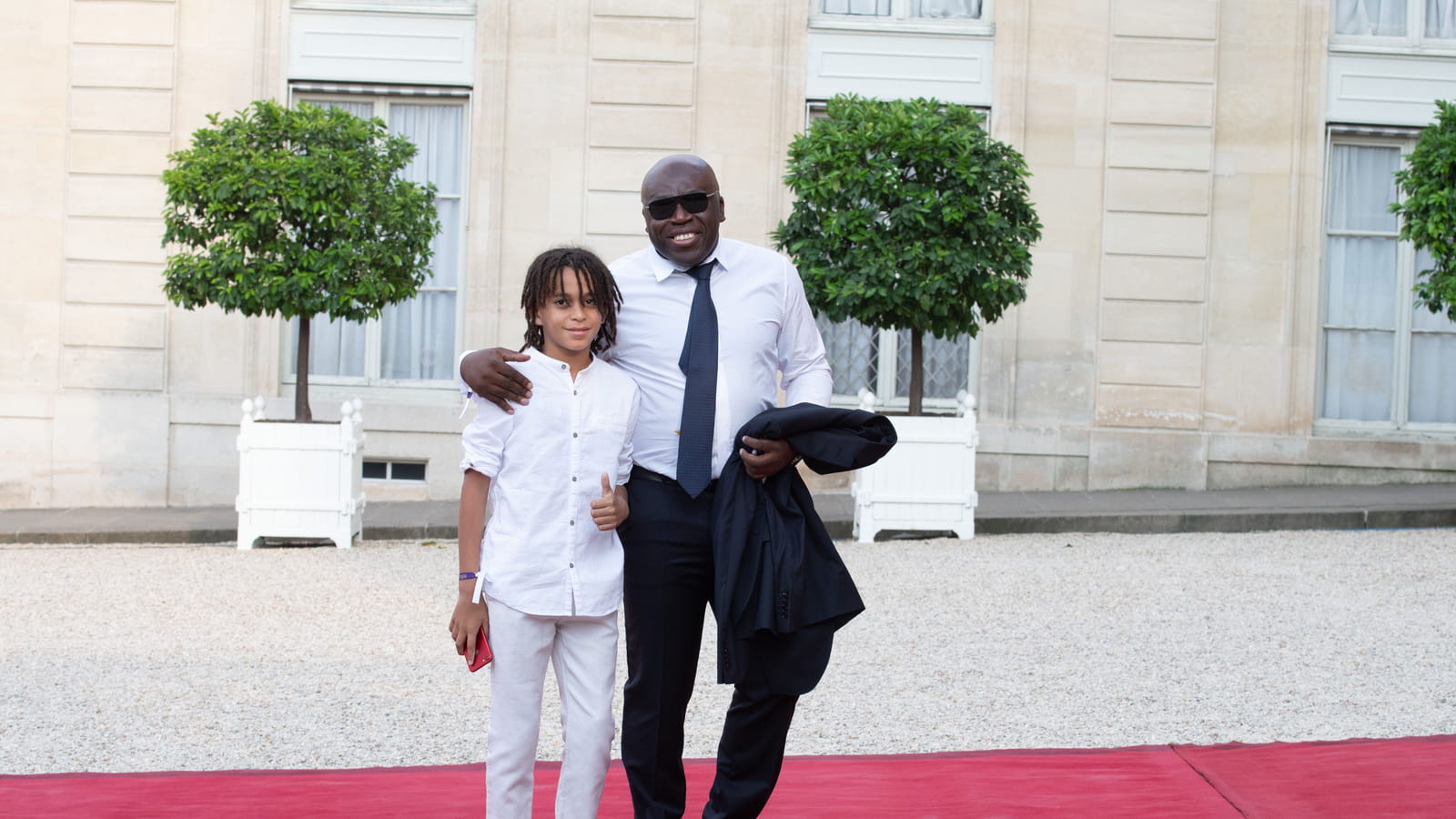 Ethan et Wilfried Mbappé 