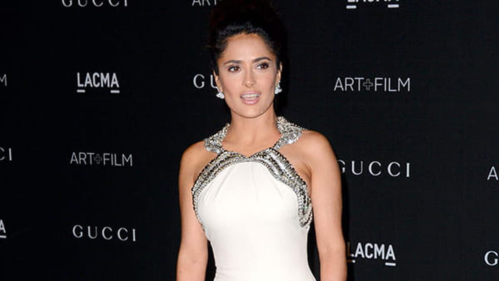 Salma Hayek le 1er novembre 2014