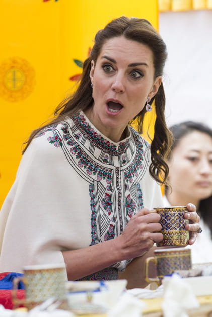 Kate Middleton a royalement mimé l'ahurissement