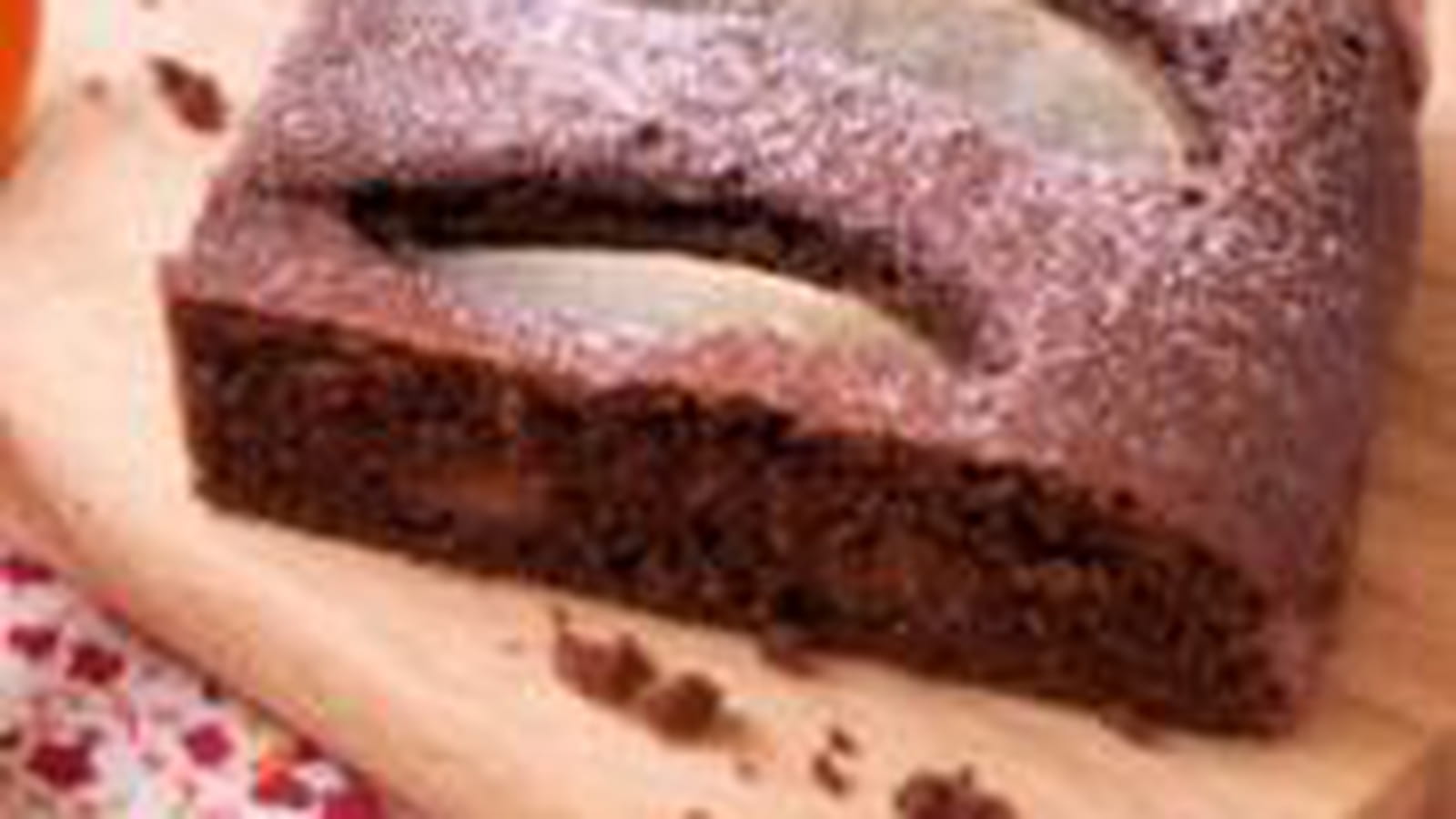 Gâteau aux poires et cacao